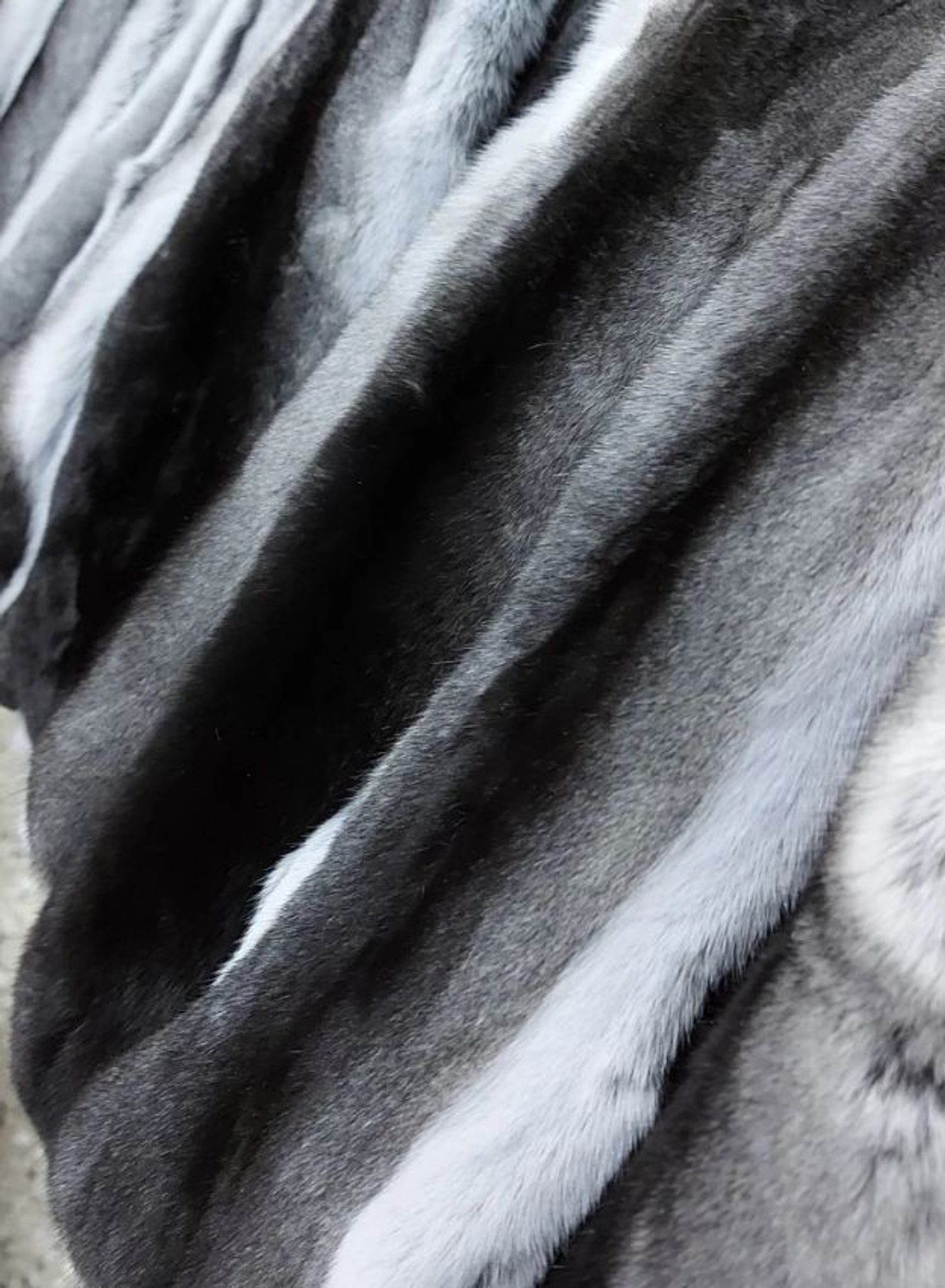 A Velur Boutique fur with its authenticity certificate